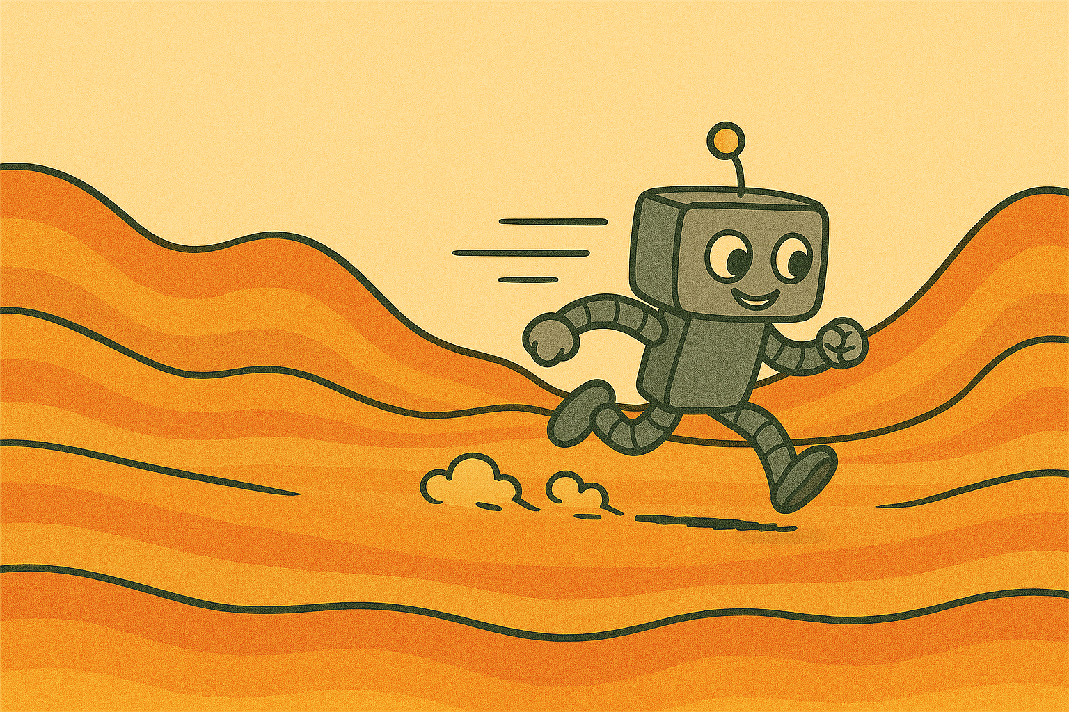 running robot